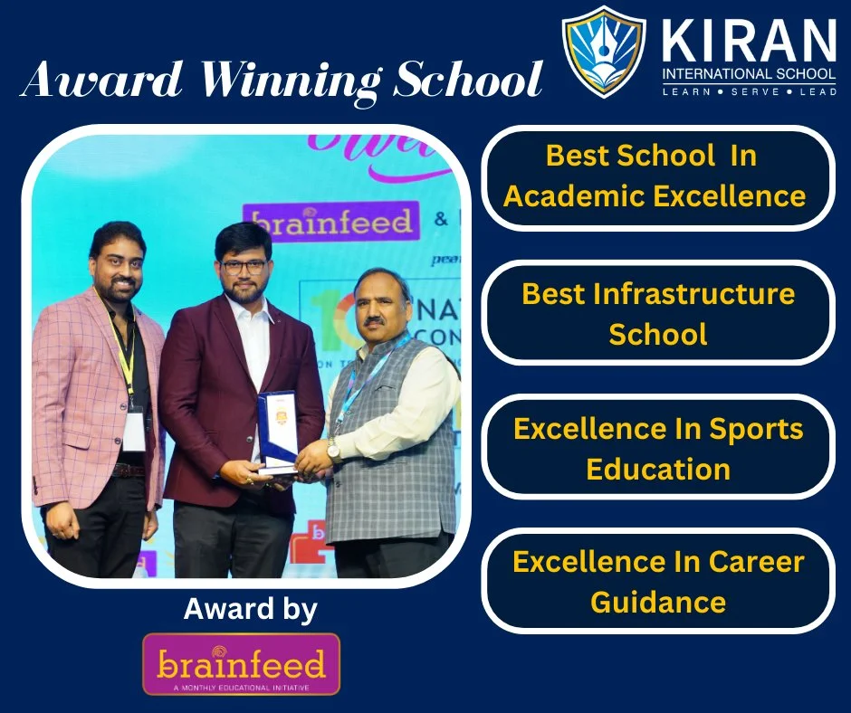 kiran international Award winning school infography