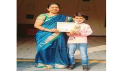 Student is with school certificate