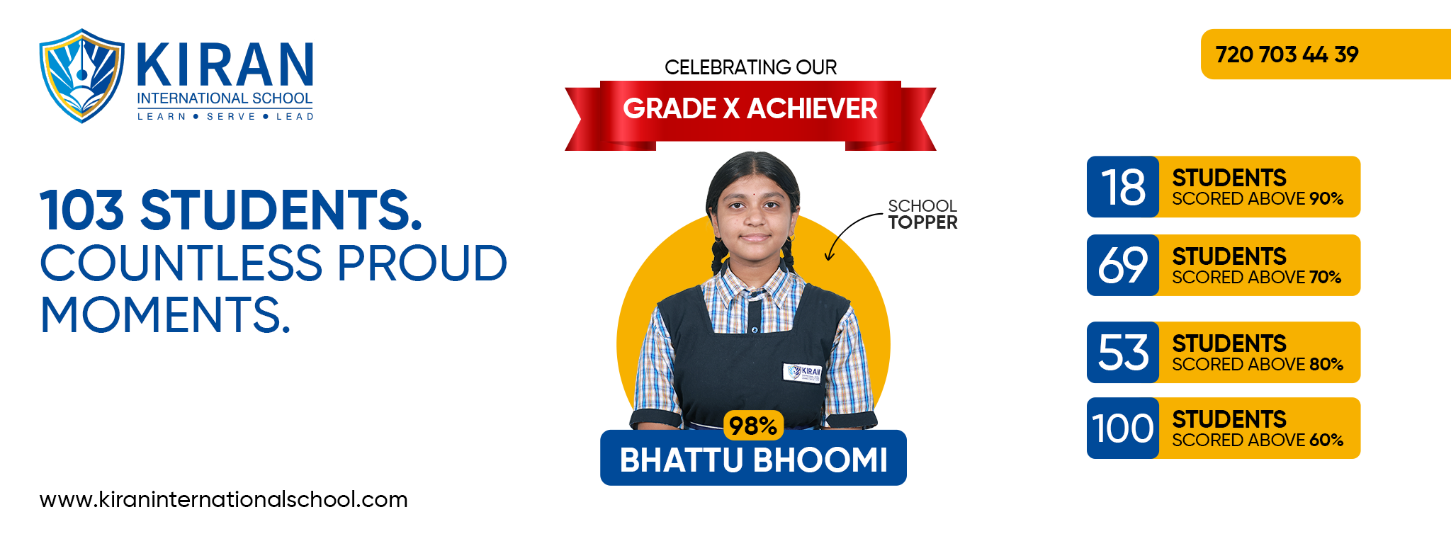 Kiran International School Topper